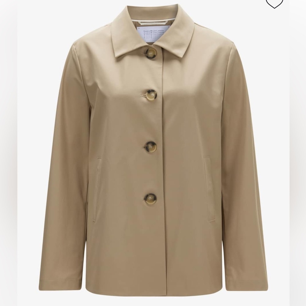 Harris Wharf London Short Loden Jacket Size 46